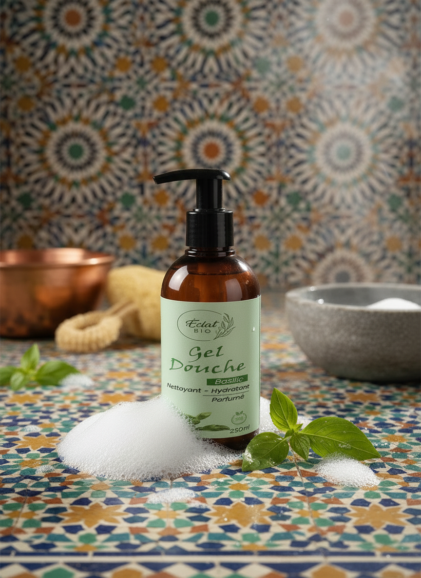 Gel douche basilic