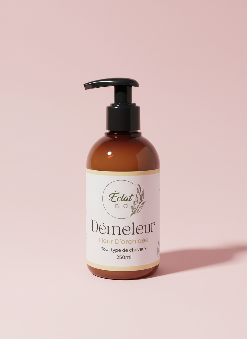 Démêleur au fleurs d'orchidées