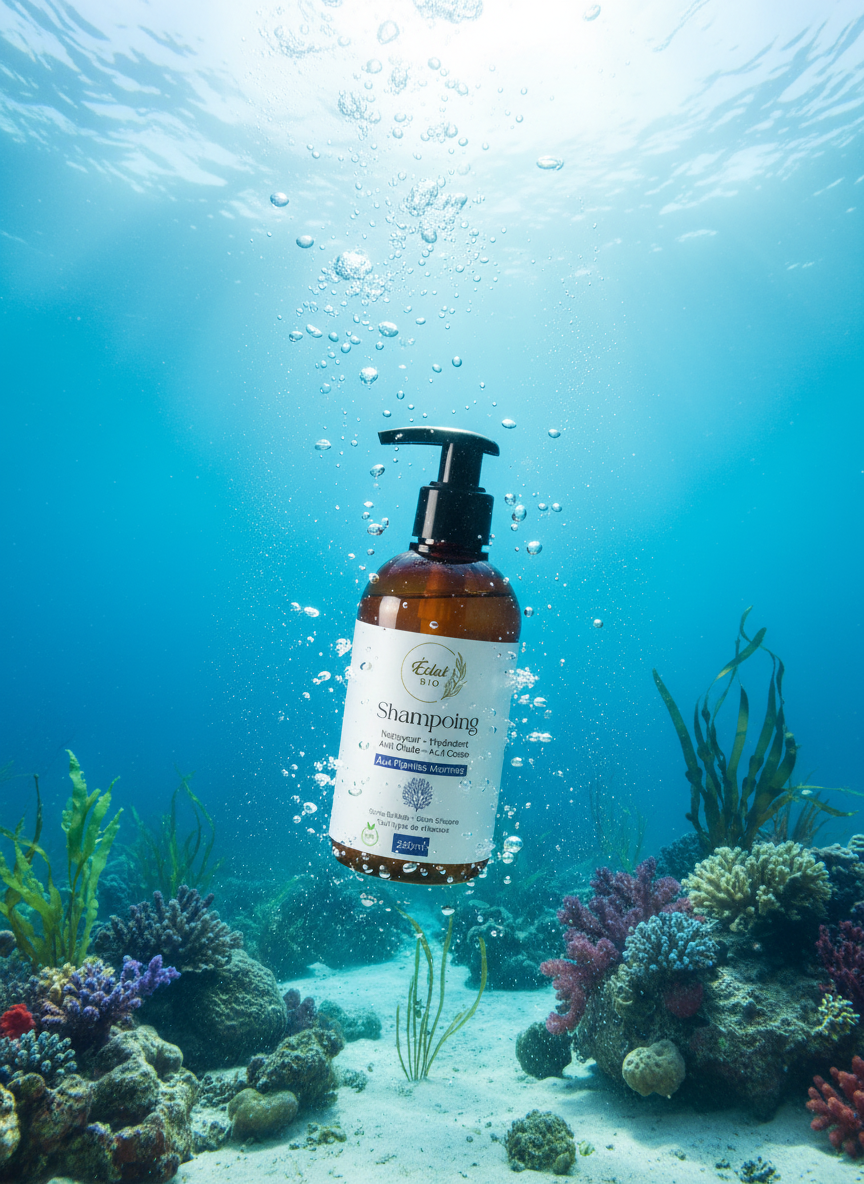 Shampoing aux plantes marines